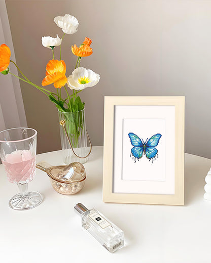 PeakLuv 12 Pcs Mini Diamond Painting Kits Butterfly, Small Diamond Art Kits for Adults, DIY Square Drill Butterfly Small Gem Art 1-Hour Painting for Home Desktop Decor, 6X7in