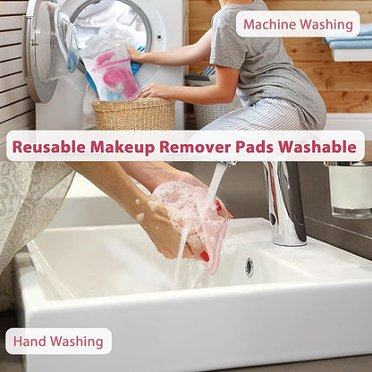 Makeup Remover Cloth, 12 Pack Makeup Remover Pads Microfiber Face Washcloth