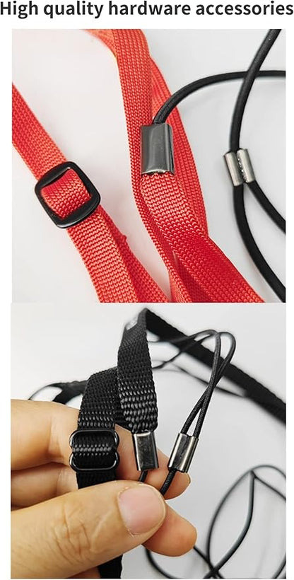 Adjustable Bird Harness with 78.7 Inch Leash, Outdoor Flying Training Rope Kit for Bird Parrots, Parrot Flying Rope Straps Outdoor Training Traction Rope for Small Medium Large Size Birds (Petite)