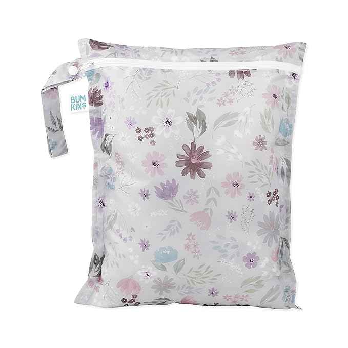 Bumkins Waterproof Wet Bag for Baby, Swim Suit, Cloth Diapers, Pump Parts