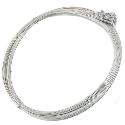 RETON-PPE Baling Wire 14 Gauge 14 Feet 50PCS,Bale Wires Ties Galvanized Steel Wire Bulk,Heavy Duty Bailing Wire Roll 50 Count Bundle Single Loop,HIGT Strength Emergency Bailing Wires for Cardboard