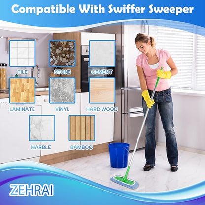 6 Pack Reusable Microfiber Mop Pads Compatible