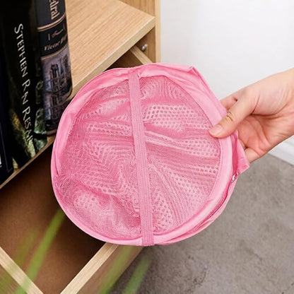 The upgraded pop-up laundry basket features a breathable side pocket mesh design