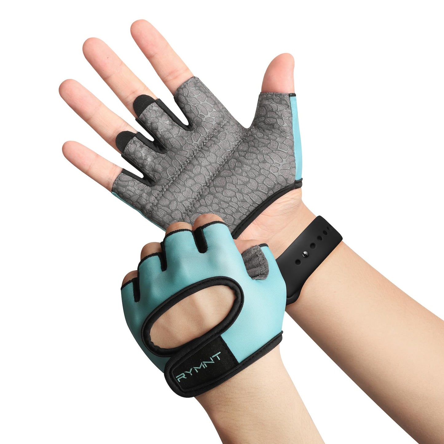 Minimal Weight Lifting Gloves,Short Micro Workout Gloves Grip Pads with Full Palm Protection & Extra Grip for Men Women Weightlifting,Gym,Exercise Training