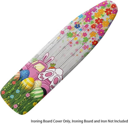 Bunny Ironing Board Cover Easter Standard Size Wood Print Ironing Board Dust