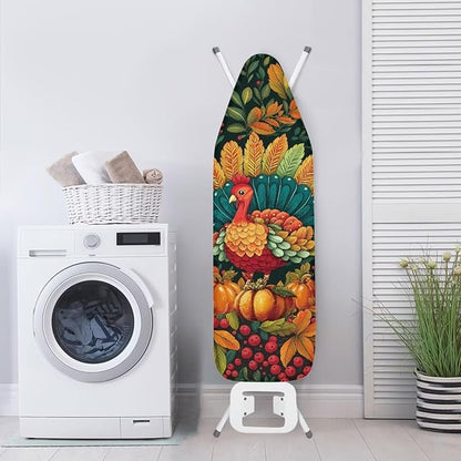 Turkey Thanksgiving Ironing Board Cover Standard Size Holiday Ironing Board Pad
