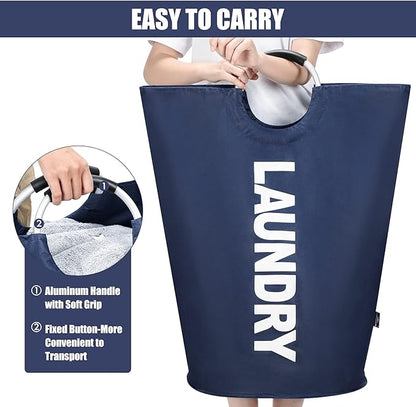 DOKEHOM 125L X-Large Collapsible Washing Laundry Basket Bag