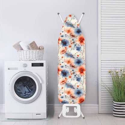 Flowers Ironing Board Cover, Watercolor Art Ironing Board Cover Adjustable