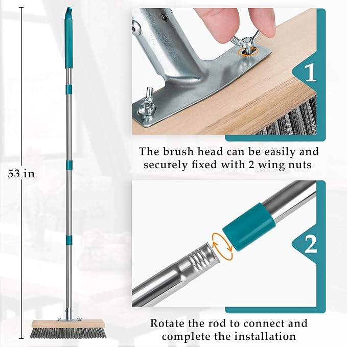 Stainless Steel Deck Scrub Brush