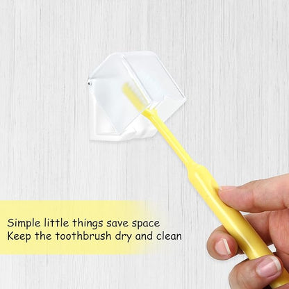4 PCS Toothbrush Holder Wall Mounted