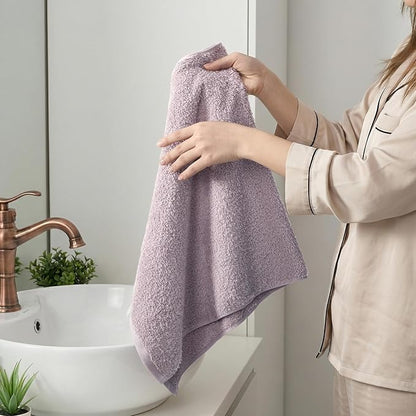 REDKISS 2-Pack Luxury Hand Towels, 16x32 Inch 450 GSM 100% Cotton, Super Soft