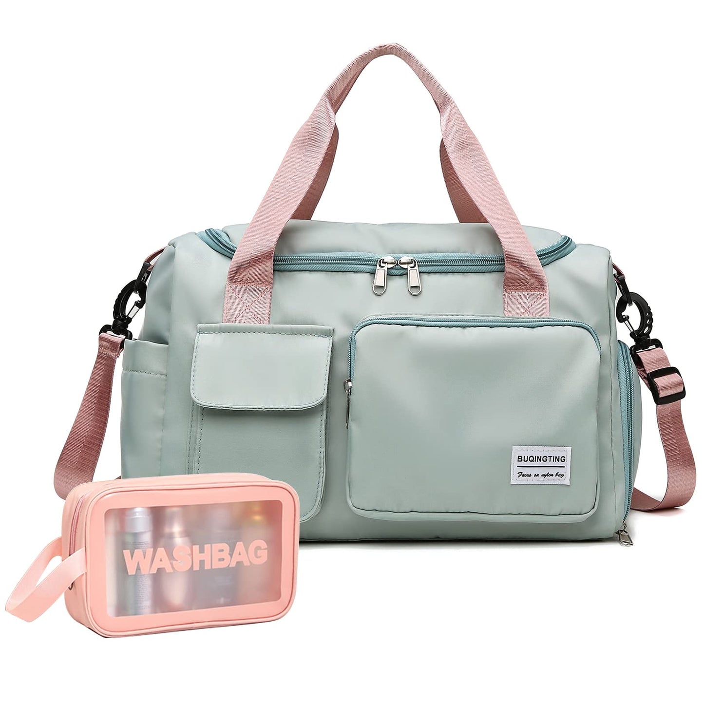 BEULPTN Bag&Toiletry Bag, 05#Green, Gym Bag & Toiletry Bag