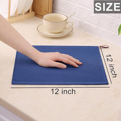 Homaxy 100% Cotton Kitchen Towels and Dishcloths Set