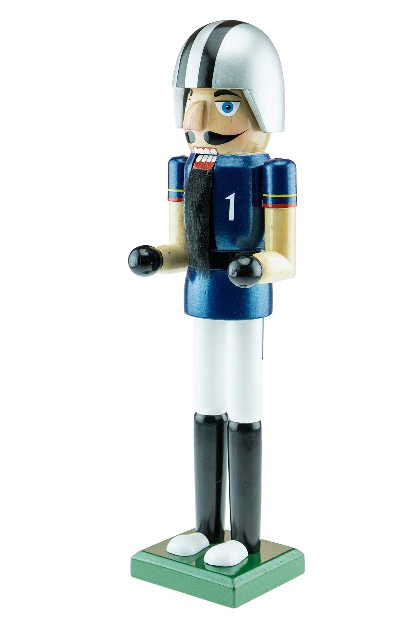 Clever Creations Football Player 15 Inch Traditional Wooden Nutcracker, Festive Christmas Décor for Shelves and Tables