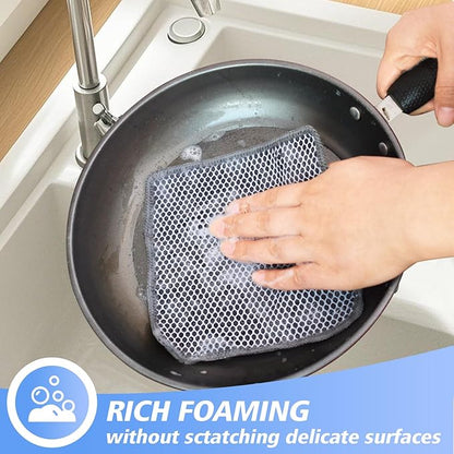 KinHwa Kitchen Washcloths for Dishes Absorbent Microfiber Dish Cloths Quick Dry