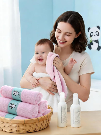 HIPHOP PANDA Baby Washcloths, Rayon Made from Bamboo