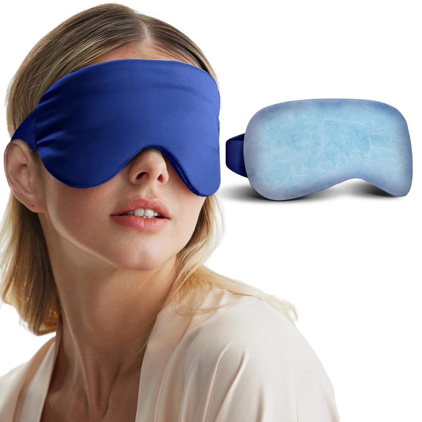 Coolig Eye Mask for Puffy Eyes: Fsa Eligible Items Hsa, Cold Compress for Migraines Headache After Surgery & Puffiness, Reusable Face Ice Pack Gel Sleep Mask for Dark Circles, Relaxing Gifts(Purple)