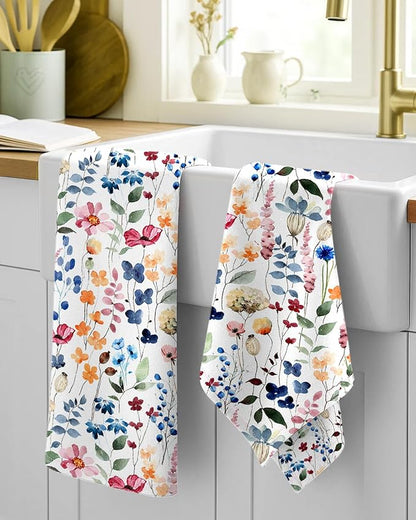 Flour Sack Kitchen Towels Set of 2-18x26 Cotton Dish Towels
