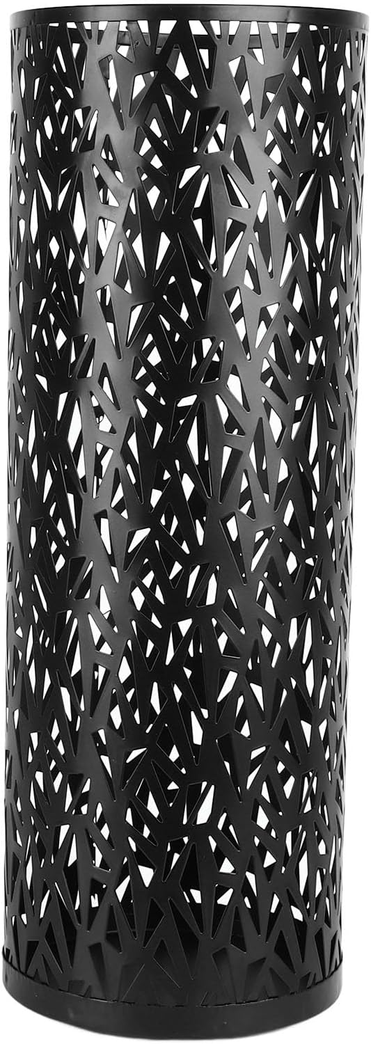 Umbrella Stand Rack for Entryway Metal Hollowed Freestanding Round Umbrella Holder Organizer Bin for Home Hotel Office Decor (Small)