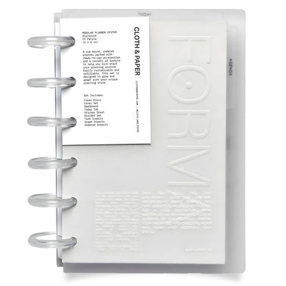 Cloth & Paper FORMA Modular Planner System – Premium Discbound CP Petite Undated Planner with Clear Discs, Covers, Dividers, Today Tab, Stickers & Inserts – Customizable Refillable Planning Organizer