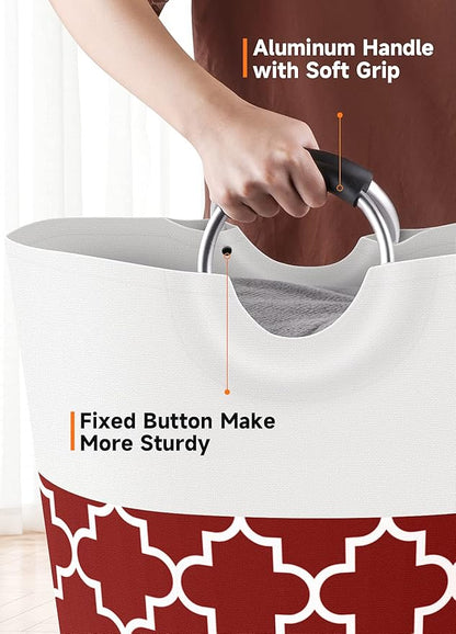 Large Laundry Basket Laundry Hamper Bag Washing Bin Clothes Bag Collapsible Tall