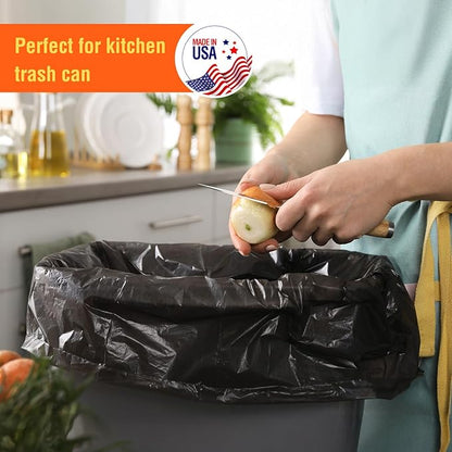 Delxo 30-33 Gallon Trash Bags, Durable Plastic Bolsas para basura, Perforated
