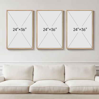 Large 3D Textured Framed Boho Modern Neutral Abstract Wall Art for Living Room, 3 Piece Black White Brown Paintings Artwork for Walls, Geometric Pictures for Office Bedroom Dining Room Decor, 24x36 In