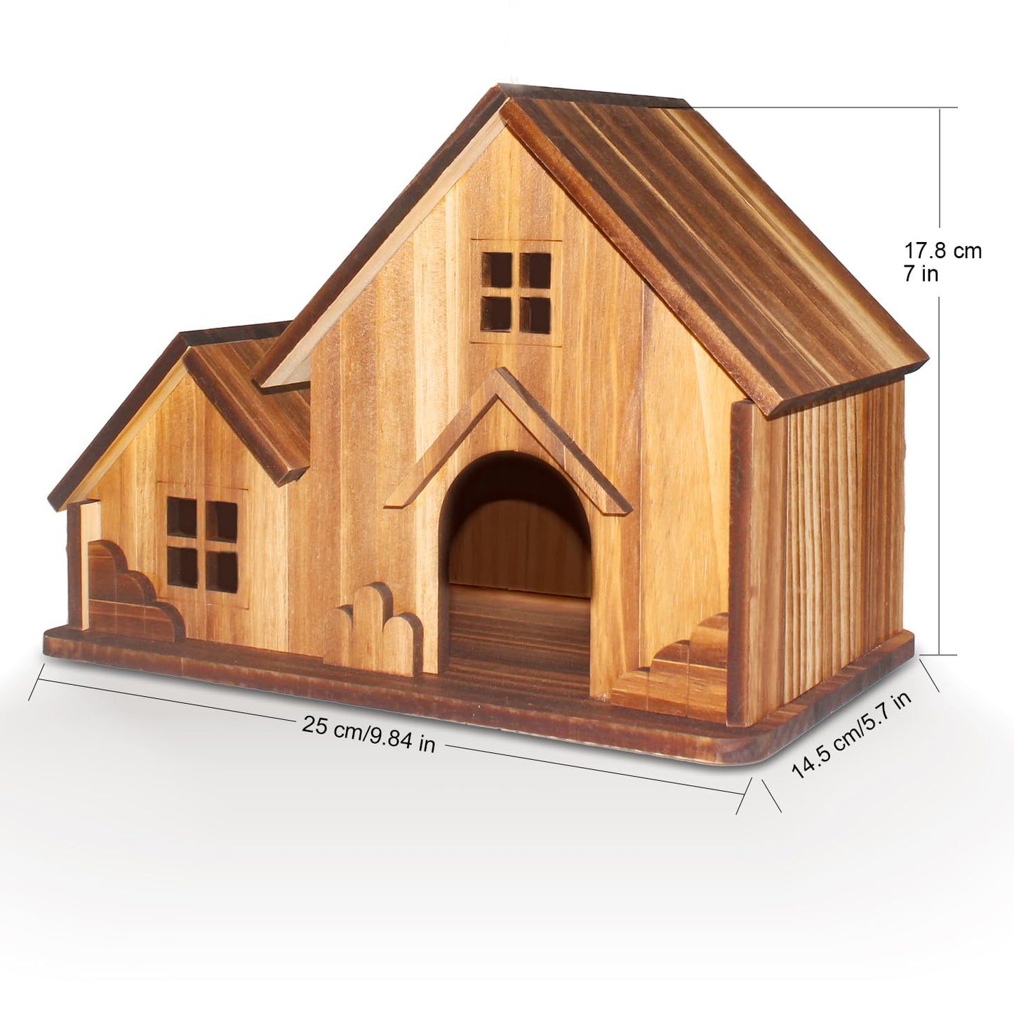 BlueYu Bird Houses for Outside, Wooden Hanging Birdhouse with Spacious Space, Outdoor Bird Nest for Bluebirds, Finches, Yellow Finches, Garden Decorative