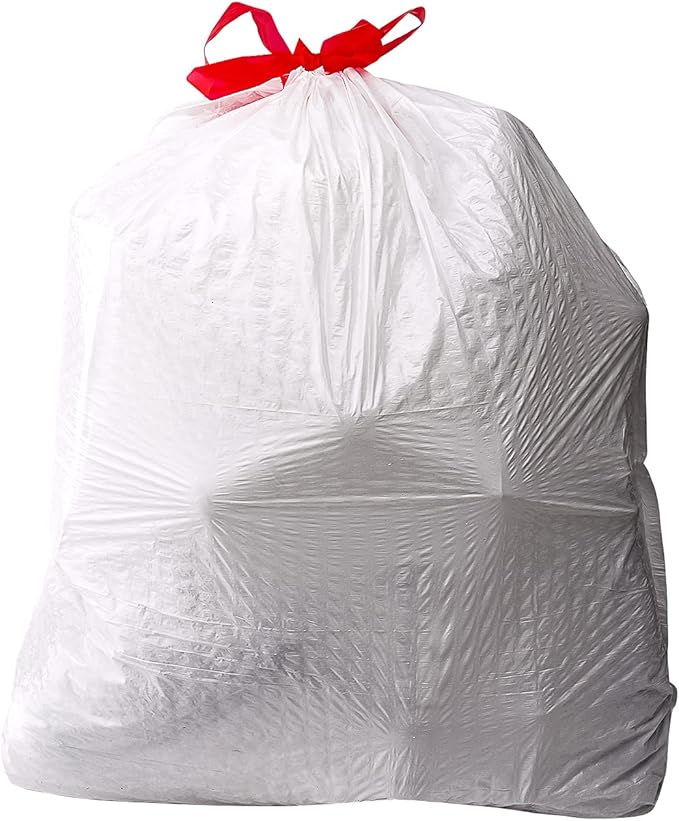 Amazon Basics Flextra Tall Kitchen Drawstring Trash Bags, 13 Gallon