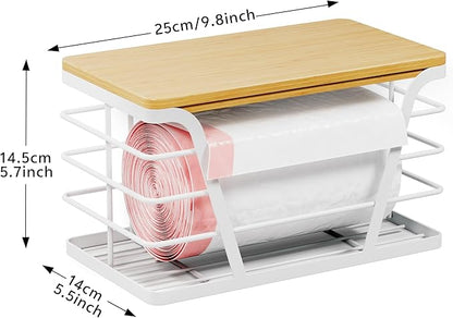 Small Grocery Bag Holder, Trash Bag Dispenser