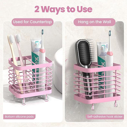Luxspire Toothbrush Holders for Bathroom, Stainless Steel Electric Toothbrush