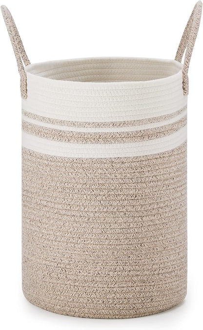 VIPOSCO Tall Laundry Hamper, Woven Rope Storage Basket