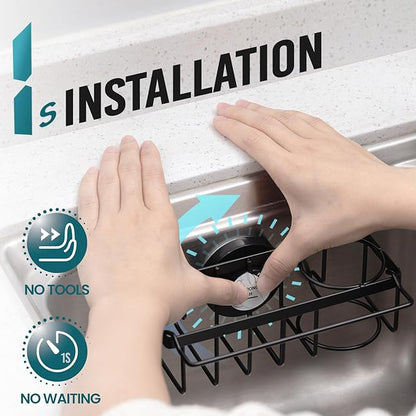 TAILI 4-in-1 Sponge Holder for Kitchen Sink