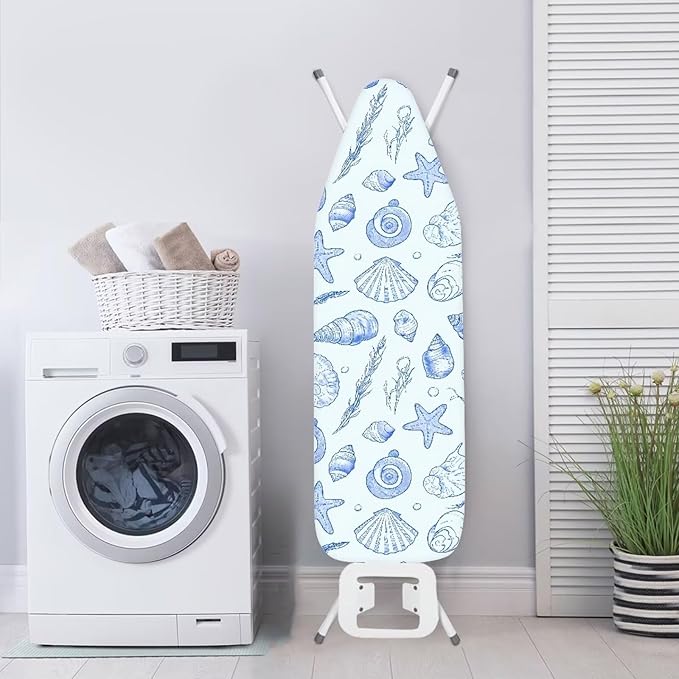 Sketch Ocean Shell Steam Ironing Board Cover Line Draw Starfish Stain Resistant