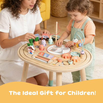 Dmitoora® 10 in 1 Montessori Toys for 1 Year Old Activity Table