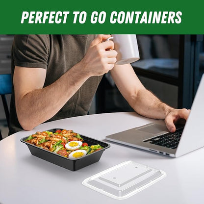 50 Pack 32 oz Meal Prep Containers Reusable