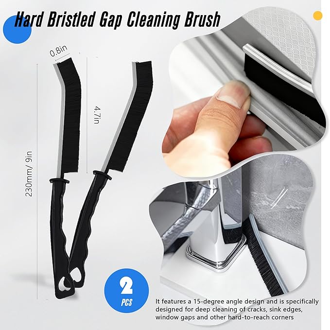 15Pcs Crevice Cleaning Brush Groove Gap Hard Bristle Cleaning Tool Small Clean
