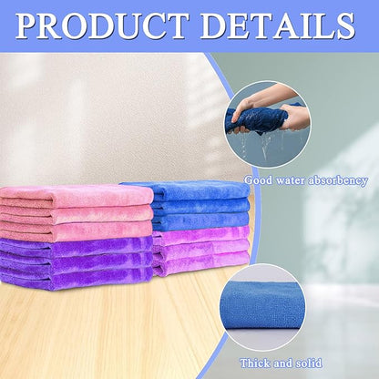 12 Pcs Extra Large Microfiber Cleaning Cloth, Microfiber Towels