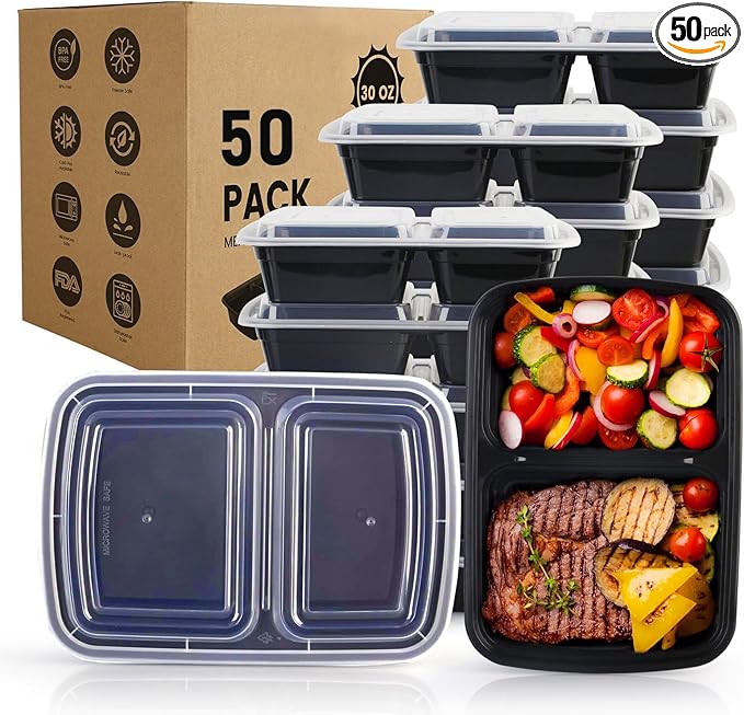 Meal Prep Containers 50 Pack