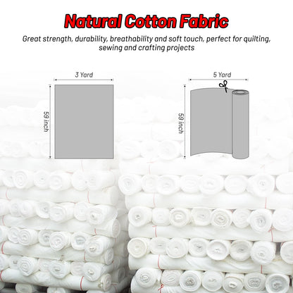 Cotton Fabric Natural Cotton Poplin Fabric by The Yard 100% Cotton, 59 Inches Wide Soft Embroidery Fabric Material for Quilting, Sewing, Crafts, Binding, Backing and Lining (Sage Green, 3 Yard)