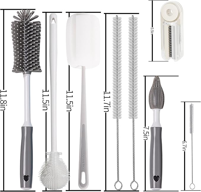 8Pcs Water Bottle Cleaner Brush Compatible