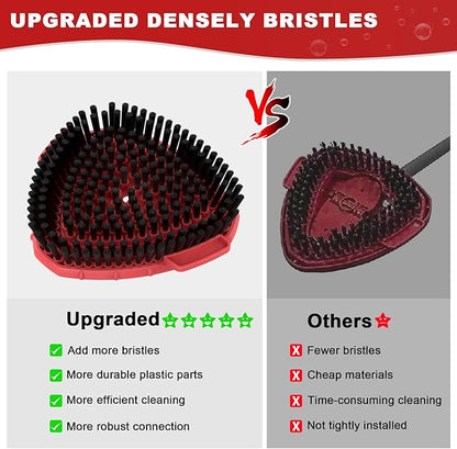 Aifacay Scrub Brush Head for O-Cedar EasyWring Spin Mop, Full-Bristle