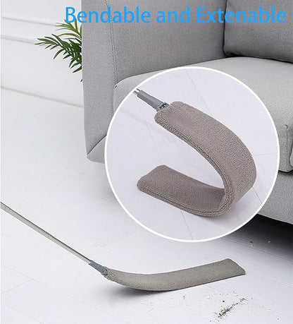 Upgraded Under Appliance Cleaning Gadgets, Microfiber Gap Duster, Skinny Flat