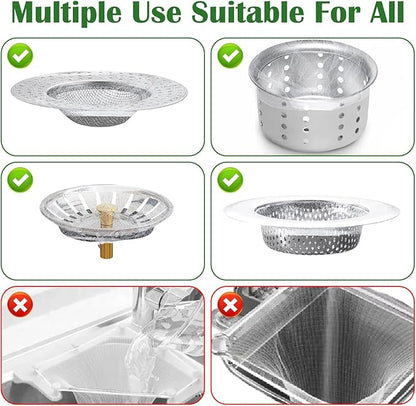 400 Pcs Disposable Mesh Sink Strainer Bags, Kitchen Sink Strainer Mesh Bag