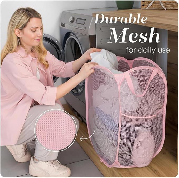 Handy Laundry Collapsible Mesh Pop Up Hamper