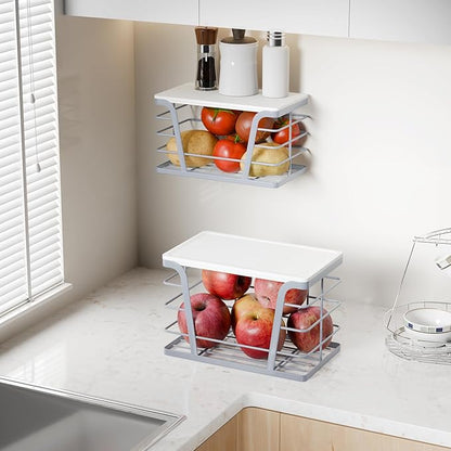 2 Pack Gray Trash Bag Organizer