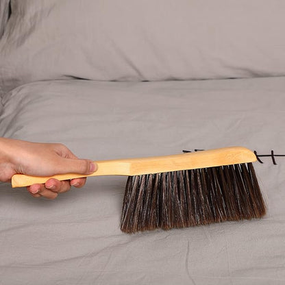 Patelai 2 Pieces Wooden Bench Brushes, Soft Bristles, Long Wood Handle