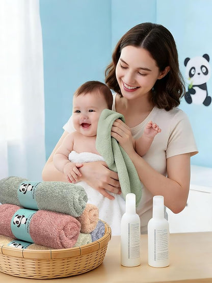 HIPHOP PANDA Baby Washcloths, Rayon Made from Bamboo