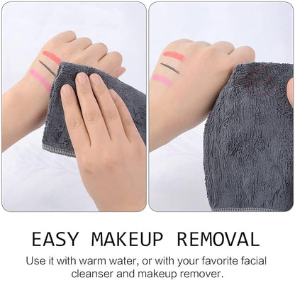 SINLAND Microfiber Facial Cloths Fast Drying Washcloth 12inch x 12inch Grey 6