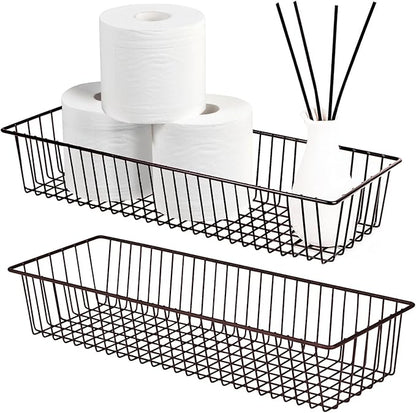 Farmhouse Decor Metal Wire Storage Organizer Bin Basket